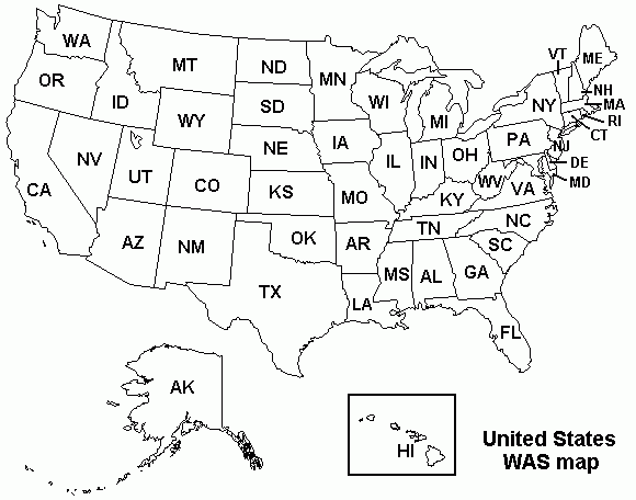 free printable coloring map of usa
